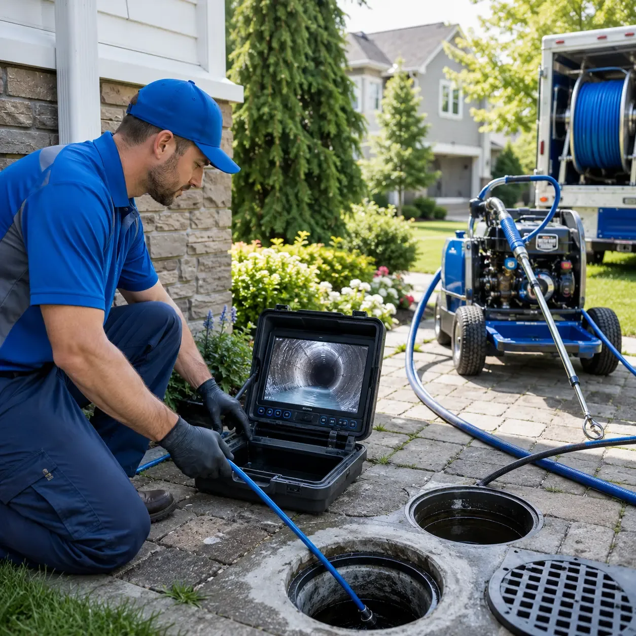 Outdoor drain cleaning professionals serving Genoa, WV