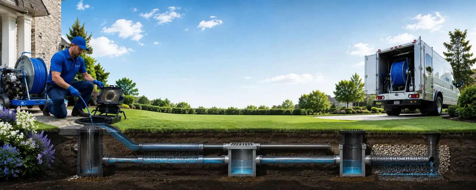 Outdoor drain cleaning information for Genoa, WV